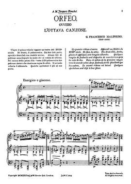 Gian Francesco Malipiero: L'Orfeo