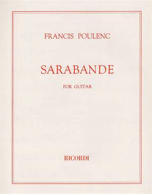 Francis Poulenc: Sarabande