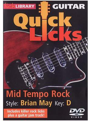 Quick Licks For Guitar Brian May Mid Tempo Rock