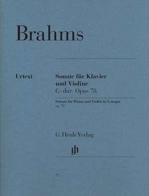 Johannes Brahms: Sonata For Piano And Violin In G Major Op.78