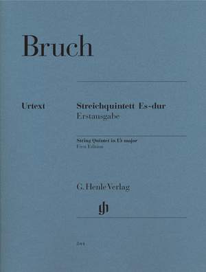 Bruch, M: String Quintet in E flat