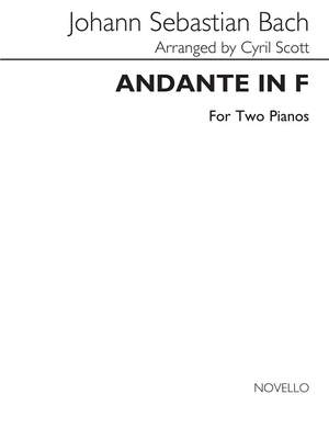 Johann Sebastian Bach: Andante In F For Two Pianos