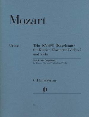 Mozart, W A: Trio in E flat major K. 498