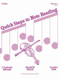 Lorraine Fink_Frederick Muller_Harold Rusch: Quick Steps To Notereading, Vol 1