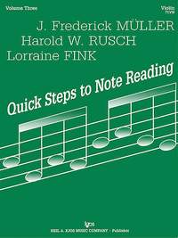 Lorraine Fink_Frederick Muller_Harold Rusch: Quick Steps To Notereading, Vol 3