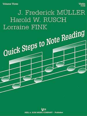 Lorraine Fink_Frederick Muller_Harold Rusch: Quick Steps To Notereading, Vol 3