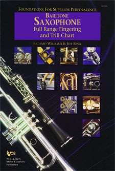 Foundations For Superior Performance Fingering & Trill Chart Baritone Saxophone