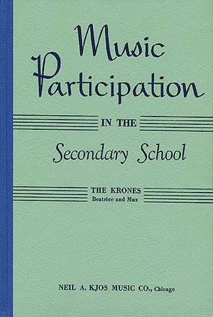 Beatrice Krone_Max Krone: Music Participation In The Secondary School