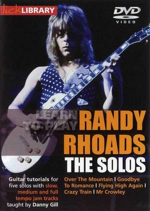 Randy Rhoads: Learn To Play Randy Rhoads - The Solos