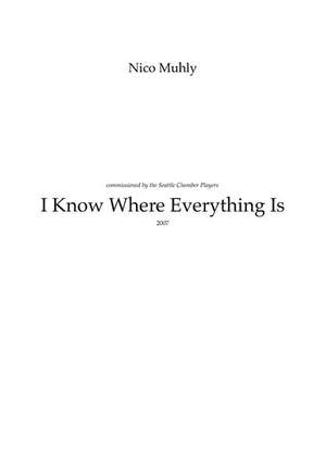 Nico Muhly: I Know Where Everything Is
