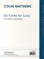 Colin Matthews: Six Tunes For Lucy (Violin/Piano) Product Image