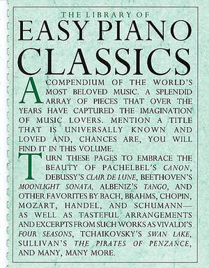 Library Of Easy Piano Classics