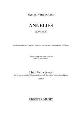 James Whitbourn: Annelies (Chamber Version)