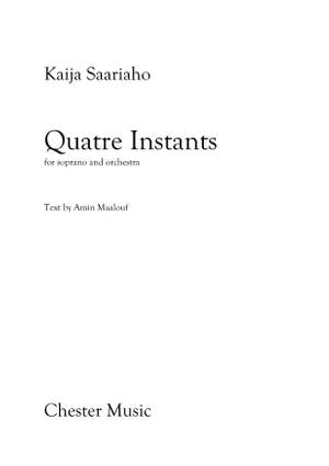 Kaija Saariaho: 4 Instants (Soprano/Orchestra)