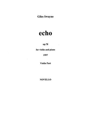 Giles Swayne: Echo Op.78 For Violin And Piano