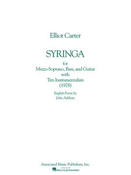 Elliott Carter: Syringa (1978)