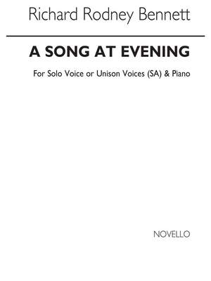 Richard Rodney Bennett: A Song At Evening