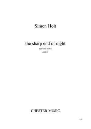 Simon Holt: The Sharp End Of Night