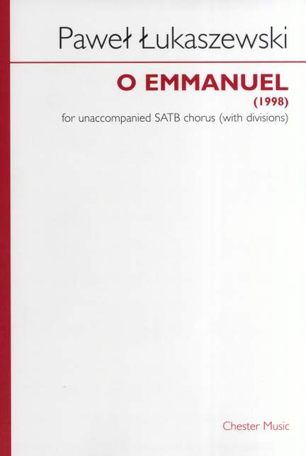 Paweł Łukaszewski: O Emmanuel