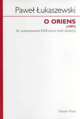 Paweł Łukaszewski: O Oriens