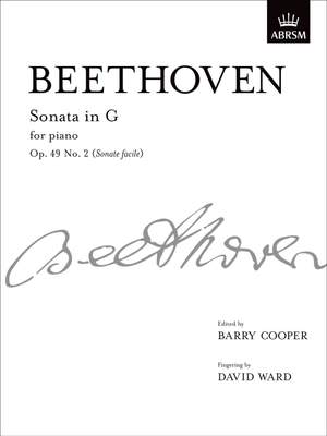 Ludwig van Beethoven: Piano Sonata In G Op.49 No.2