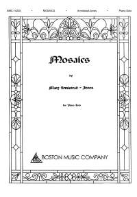 Mary Armistead-Jones: Mosaics