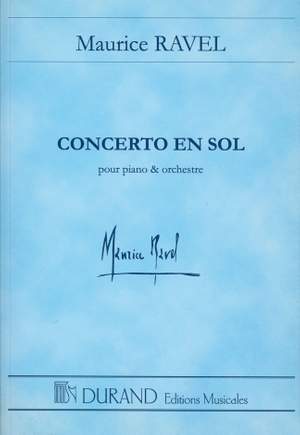 Maurice Ravel: Concerto En Sol Pour Piano Et Orchestra