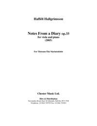 Haflidi Hallgrímsson: Notes From A Diary Op. 33