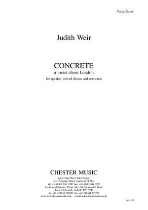 Judith Weir: Concrete - A Motet About London