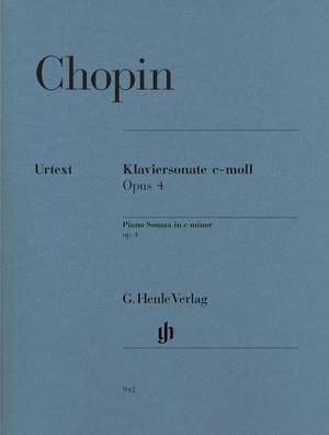 Frédéric Chopin: Piano Sonata In C Minor Op.4 - Urtext