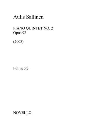 Aulis Sallinen: Piano Quintet Opus 92