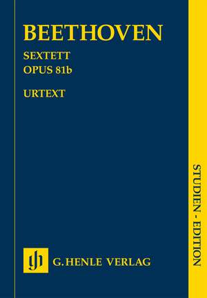 Ludwig van Beethoven: Sextet In E Flat Op.81b - Urtext Study Score