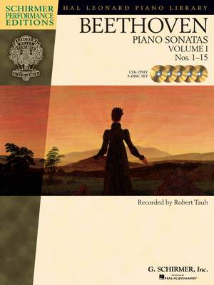 Ludwig Van Beethoven: Piano Sonatas - Volume 1 - CDs Only (set of 5) (Schirmer Performance Edition)