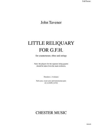 John Tavener: Little Reliquary For G.F.H.