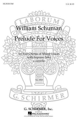 W. Schuman: Prelude With Soprano Solo A Cappella