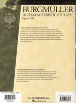 Friedrich Burgmüller: 18 Characteristic Studies, Op. 109 Product Image