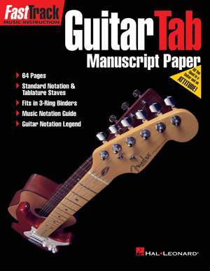 FastTrack - Guitar Tab Manuscript Paper