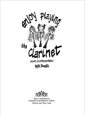 Bonetti: Enjoy Playing the Clarinet Piano Accompaniments