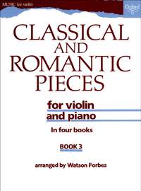 Forbes, Watson: Classical and Romantic Pieces for Violin Book 3