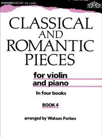 Forbes, Watson: Classical and Romantic Pieces for Violin Book 4