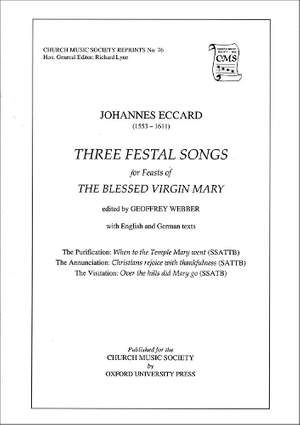 Eccard: Three Festal Songs