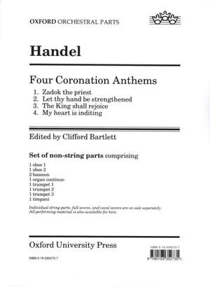 Handel: Four Coronation Anthems