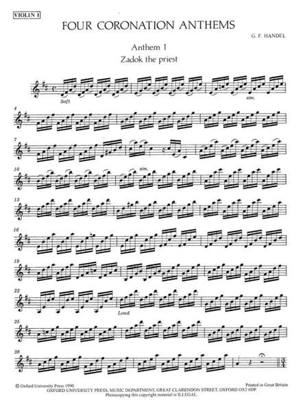 Handel: Four Coronation Anthems