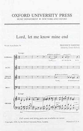 Greene: Lord, let me know mine end