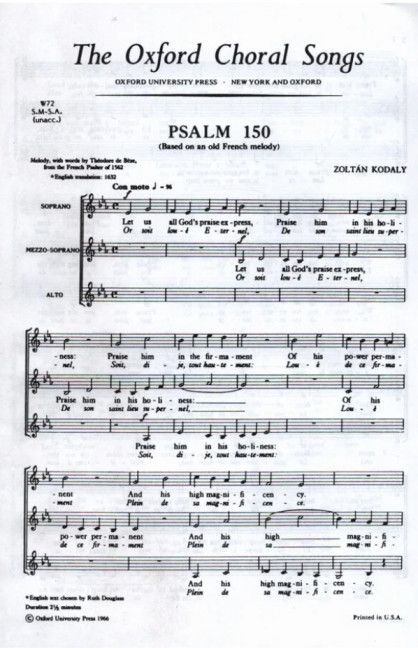 Kodály: Psalm 150