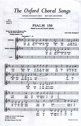 Kodály: Psalm 150