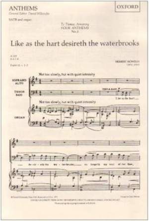 Howells: Like as the hart desireth the waterbrooks