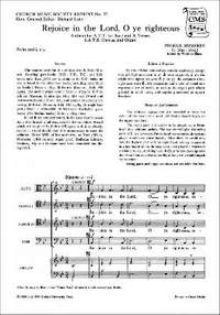 Humfrey: Rejoice in the Lord, O ye righteous