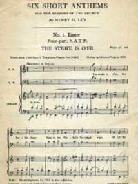 Ley: The strife is o'er