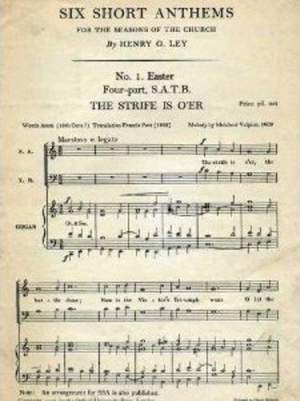 Ley: The strife is o'er